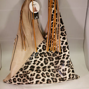 Purse - Hobo style animal print with wallet